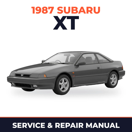 1987 Subaru XT Service and Repair Manual