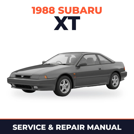 1988 Subaru XT Service and Repair Manual