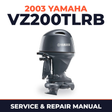 2003 Yamaha VZ200TLRB 2 stroke Service and Repair Manual