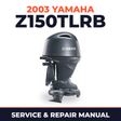 2003 Yamaha Z150TLRB 2 stroke Service and Repair Manual