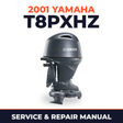 2001 Yamaha T8PXHZ 2 stroke Service and Repair Manual