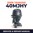 2000 Yamaha 40MJHY 2 stroke Service and Repair Manual