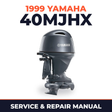 1999 Yamaha 40MJHX 2 stroke Service and Repair Manual