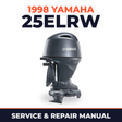 1998 Yamaha 25ELRW 2 stroke Service and Repair Manual