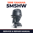 1998 Yamaha 5MSHW 2 stroke Service and Repair Manual