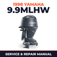 1998 Yamaha 9.9MLHW 2 stroke Service and Repair Manual