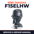 1998 Yamaha F15ELHW 4 stroke Service and Repair Manual