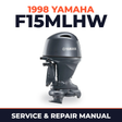 1998 Yamaha F15MLHW 4 stroke Service and Repair Manual