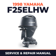 1998 Yamaha F25ELHW 4 stroke Service and Repair Manual