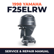 1998 Yamaha F25ELRW 4 stroke Service and Repair Manual