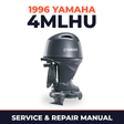 1996 Yamaha 4MLHU 2 stroke Service and Repair Manual