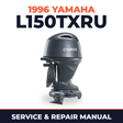 1996 Yamaha L150TXRU 2 stroke Service and Repair Manual