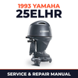 1993 Yamaha 25ELHR 2 stroke Service and Repair Manual