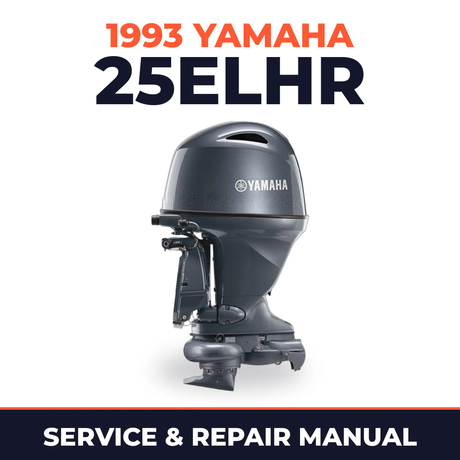 1993 Yamaha 25ELHR 2 stroke Service and Repair Manual