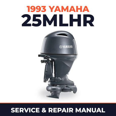 1993 Yamaha 25MLHR 2 stroke Service and Repair Manual