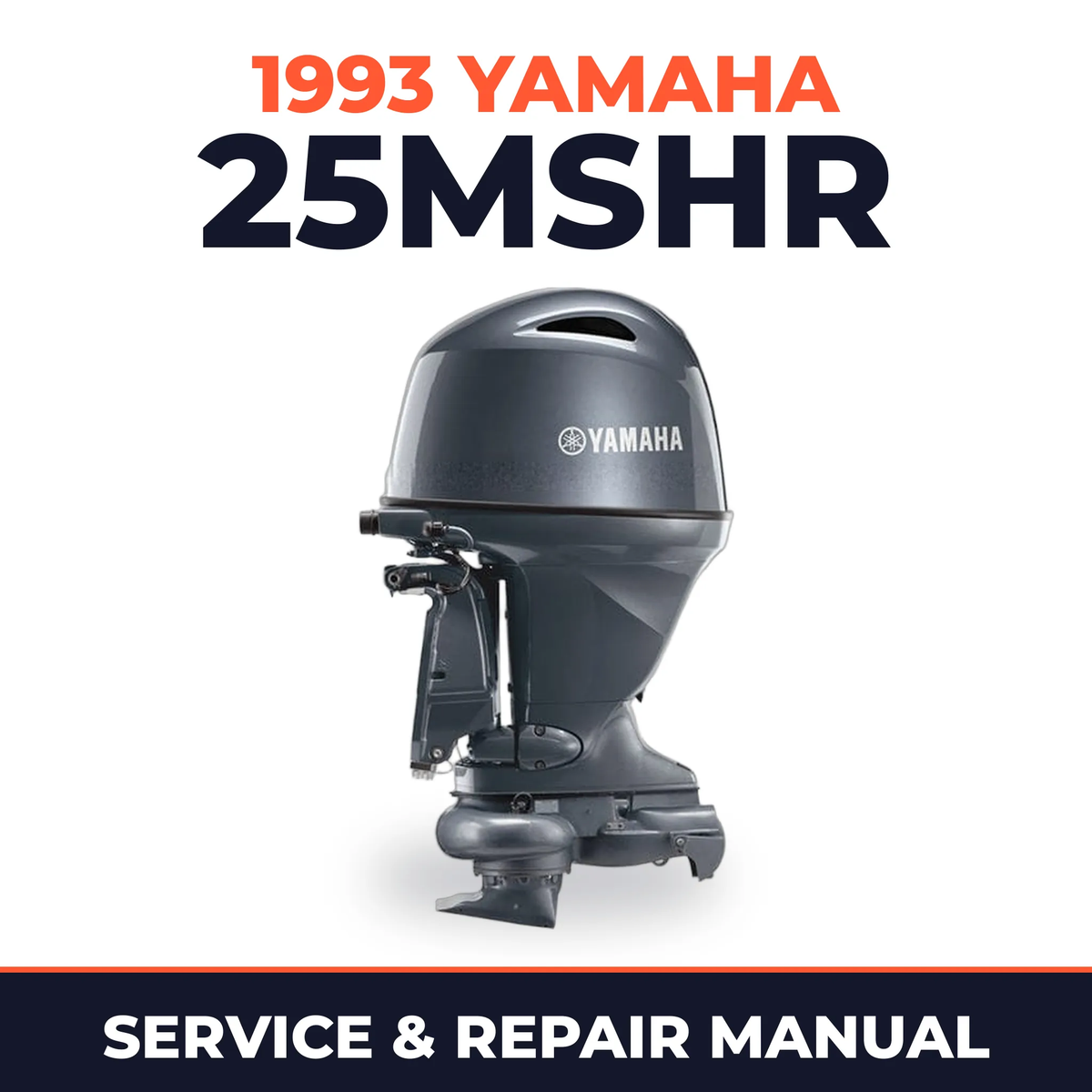 1993 Yamaha 25MSHR 2 stroke Service and Repair Manual