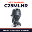 1993 Yamaha C25MLHR 2 stroke Service and Repair Manual