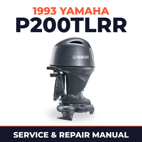 1993 Yamaha P200TLRR 2 stroke Service and Repair Manual