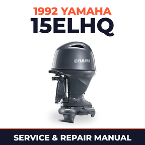 1992 Yamaha 15ELHQ 2 stroke Service and Repair Manual