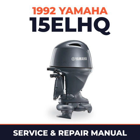 1992 Yamaha 15ELHQ 2 stroke Service and Repair Manual