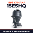 1992 Yamaha 15ESHQ 2 stroke Service and Repair Manual