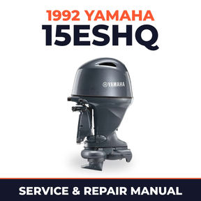 1992 Yamaha 15ESHQ 2 stroke Service and Repair Manual
