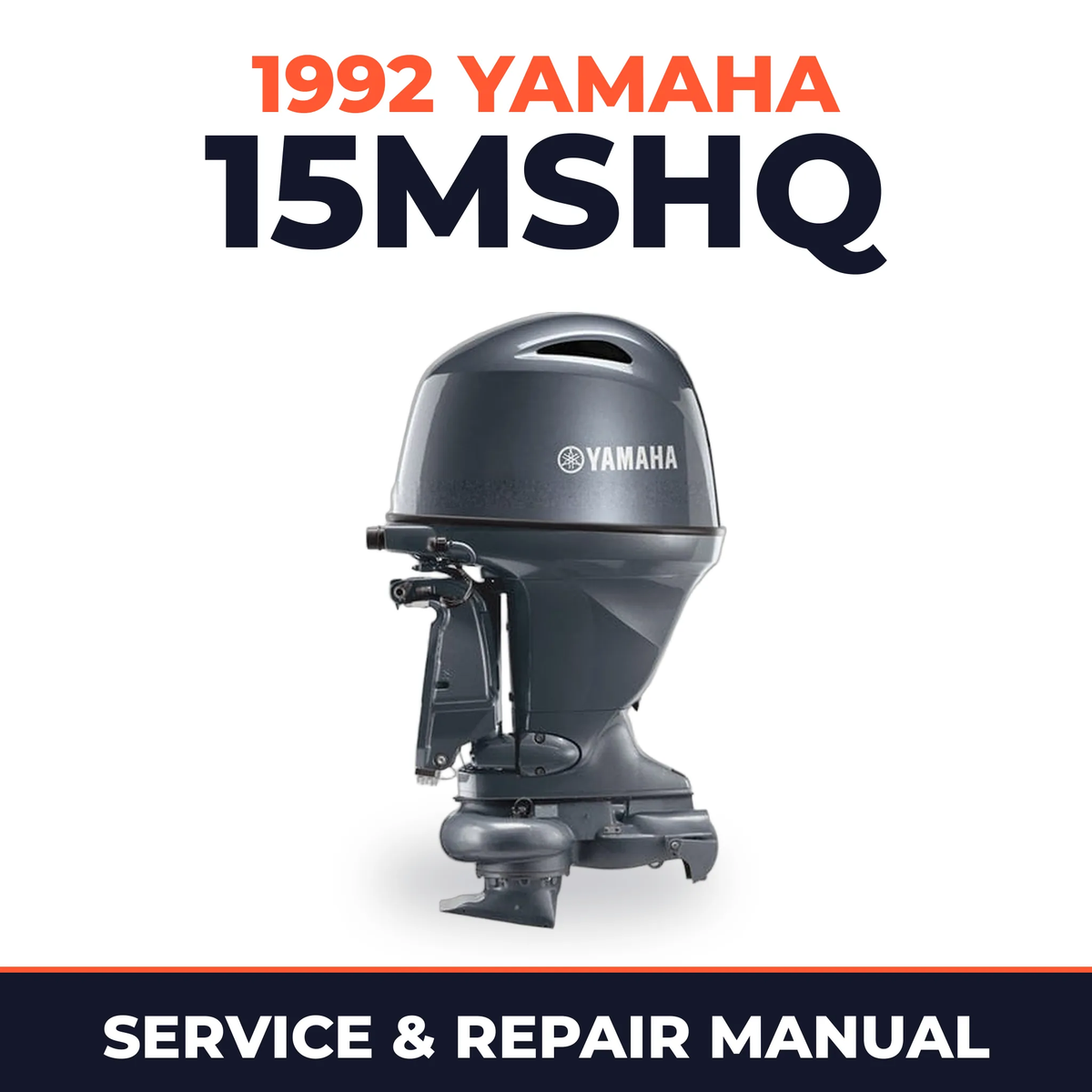 1992 Yamaha 15MSHQ 2 stroke Service and Repair Manual