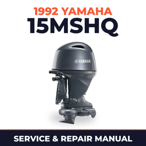 1992 Yamaha 15MSHQ 2 stroke Service and Repair Manual