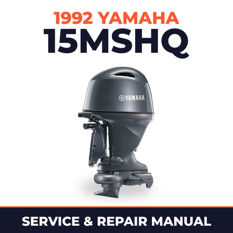 1992 Yamaha 15MSHQ 2 stroke Service and Repair Manual