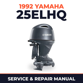 1992 Yamaha 25ELHQ 2 stroke Service and Repair Manual