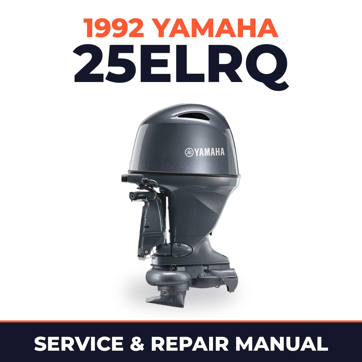 1992 Yamaha 25ELRQ 2 stroke Service and Repair Manual