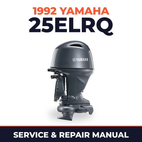 1992 Yamaha 25ELRQ 2 stroke Service and Repair Manual