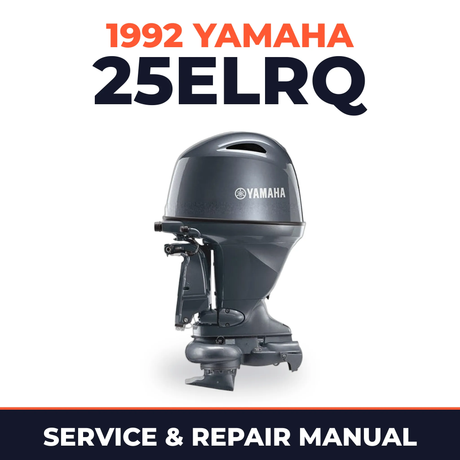 1992 Yamaha 25ELRQ 2 stroke Service and Repair Manual