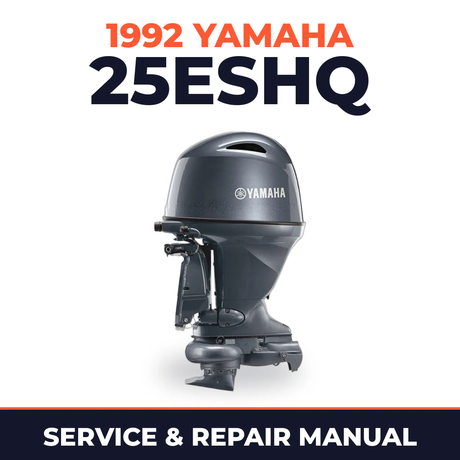 1992 Yamaha 25ESHQ 2 stroke Service and Repair Manual