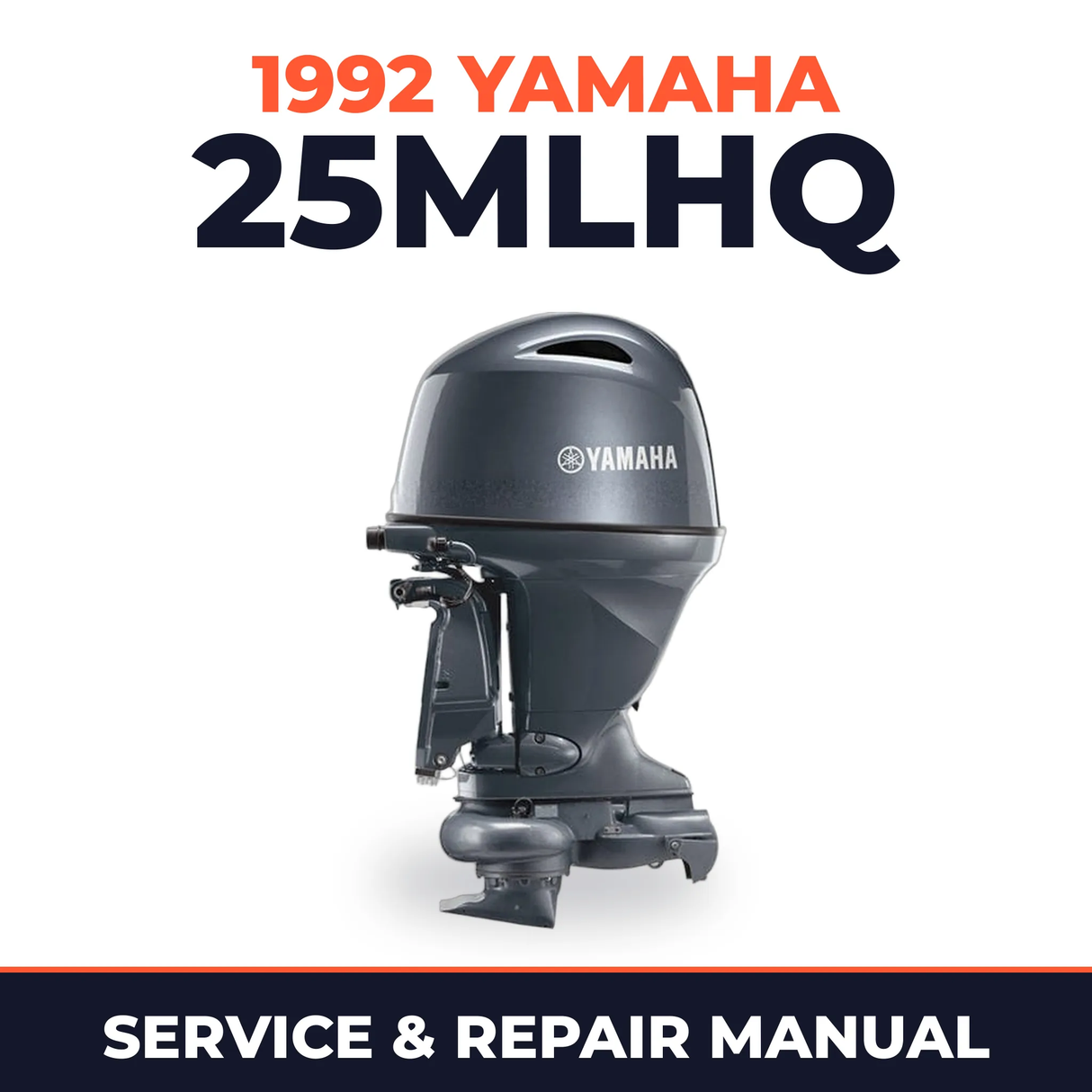 1992 Yamaha 25MLHQ 2 stroke Service and Repair Manual