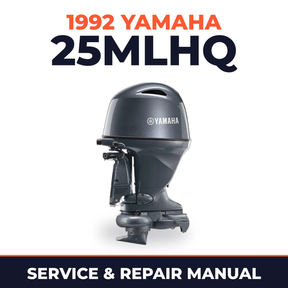 1992 Yamaha 25MLHQ 2 stroke Service and Repair Manual