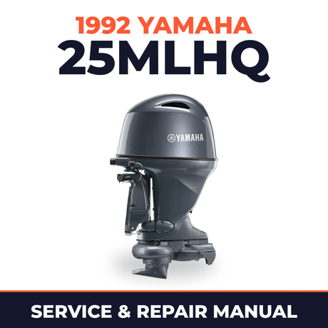 1992 Yamaha 25MLHQ 2 stroke Service and Repair Manual