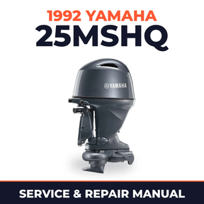 1992 Yamaha 25MSHQ 2 stroke Service and Repair Manual
