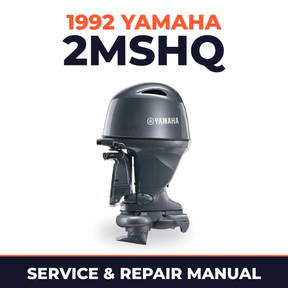 1992 Yamaha 2MSHQ 2 stroke Service and Repair Manual
