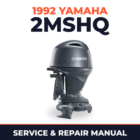 1992 Yamaha 2MSHQ 2 stroke Service and Repair Manual