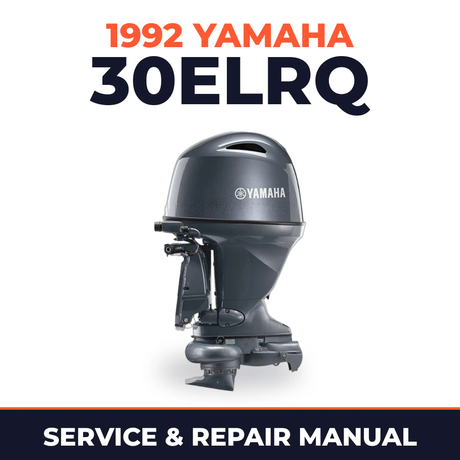 1992 Yamaha 30ELRQ 2 stroke Service and Repair Manual