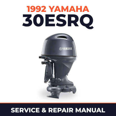1992 Yamaha 30ESRQ 2 stroke Service and Repair Manual