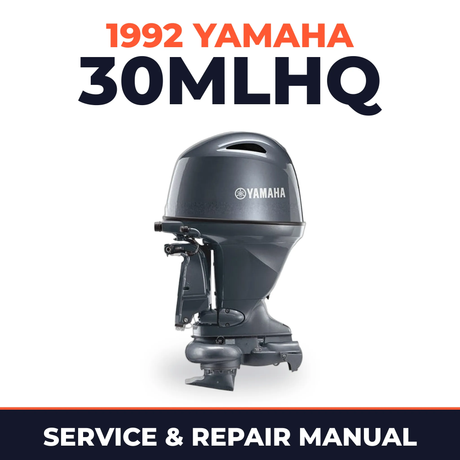 1992 Yamaha 30MLHQ 2 stroke Service and Repair Manual