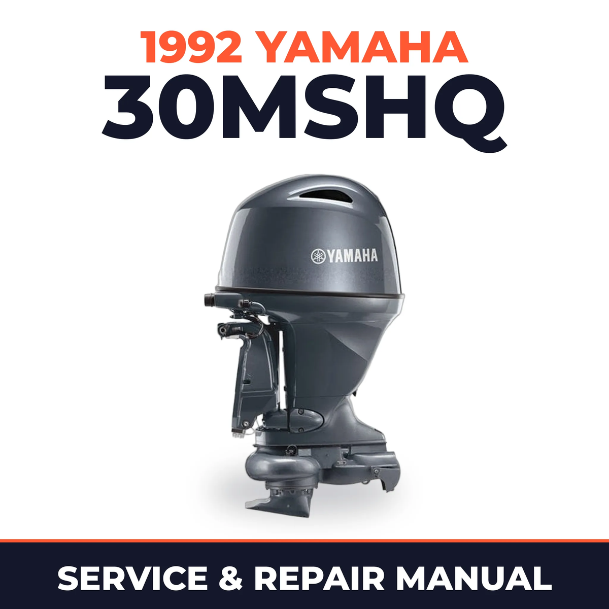 1992 Yamaha 30MSHQ 2 stroke Service and Repair Manual