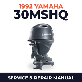 1992 Yamaha 30MSHQ 2 stroke Service and Repair Manual