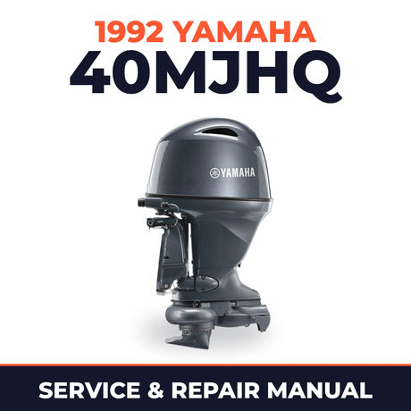 1992 Yamaha 40MJHQ 2 stroke Service and Repair Manual