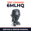 1992 Yamaha 6MLHQ 2 stroke Service and Repair Manual