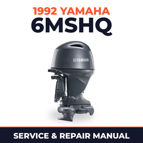 1992 Yamaha 6MSHQ 2 stroke Service and Repair Manual