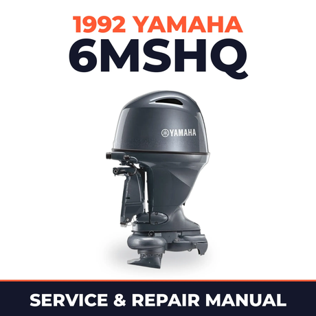 1992 Yamaha 6MSHQ 2 stroke Service and Repair Manual