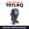 1992 Yamaha 70TLRQ 2 stroke Service and Repair Manual